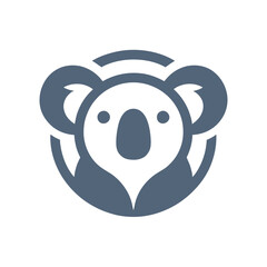 vector illustration of a cartoon koala