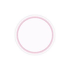 Simple Pink Circle Frame