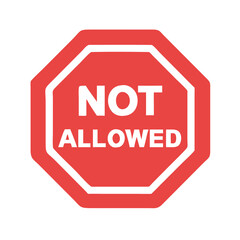 Obraz premium Red circle symbols indicate prohibited actions, warning of no parking, smoking, or entry