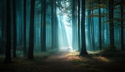 Obraz premium Mystical Forest Path