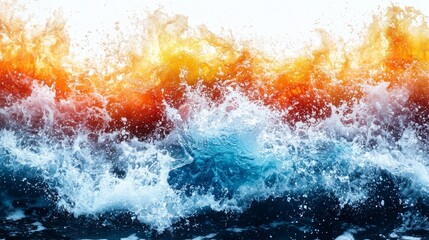 A picture of a wave breaking in the ocean