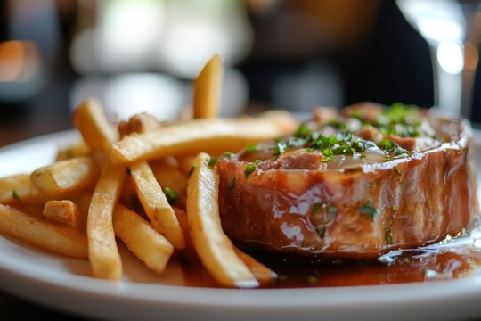 Intricate close-up view of a traditional French terrine with pork, rabbit, and chicken in glossy jelly presentation