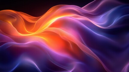 Obraz premium Abstract Colorful Waves of Light Flowing in Smooth Motion
