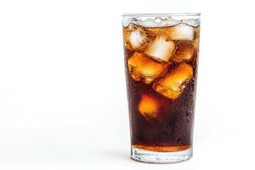 Isolated soft drink with clean white background