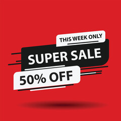 Super Sale This Week Only 50% Off