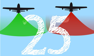 25 Aprile. Dal cielo con amore: Il tricolore che incanta il mondo.