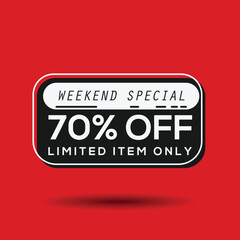 Weekend Special 70% Off, Limited Item Only