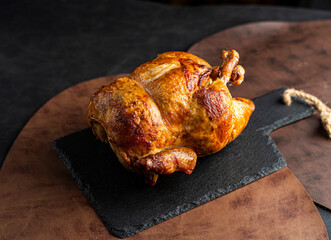 roasted chicken on the grill