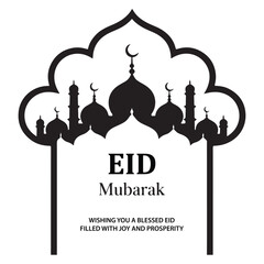 Minimalist Ramadan Mubarak vector design with elegant typography