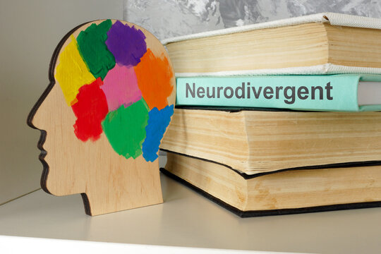 Head model and book neurodivergent. Neurodiversity and cognitive differences.