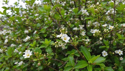 Obraz premium Beautiful pink and white flowers blooming in a colorful garden