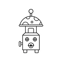 vector illustration of a light bulb coloring book