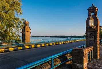 Ełk most na jeziorze