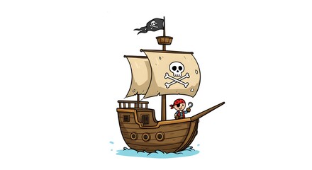 Pirate Ship Cartoon