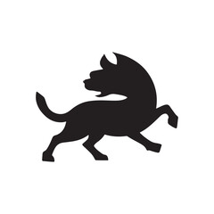 Legendary Dogs vector silhouette