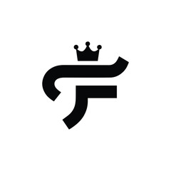 Letter F Logo Icon silhouette Design Template