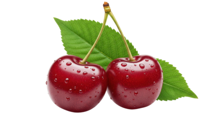 Isolated Cherries