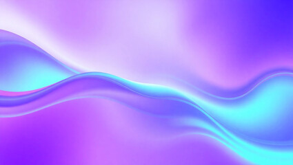Fototapeta premium Serene purple and cyan waves flowing in a dreamy, ethereal landscape of soft gradients and smooth curves.