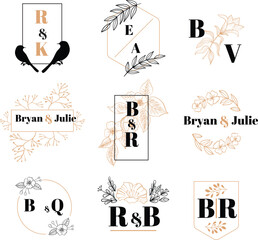 set of hand drawn sketch for your design