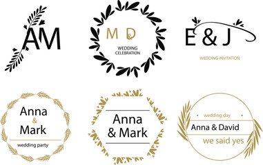 set of vintage labels