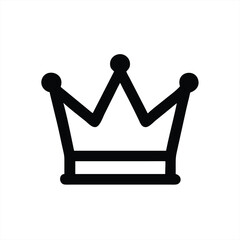 Crown icon design in vector style for various applications