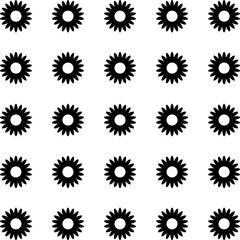 Floral Vector Pattern. Two-color bright spring Flower Ornament Pattern Background - floral graphic design element for web or print.