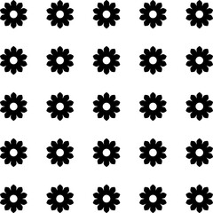 Floral Vector Pattern. Two-color bright spring Flower Ornament Pattern Background - floral graphic design element for web or print.