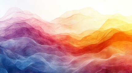 Obraz premium Vibrant Summer Waves in Bold Saturated Colors Reflecting Calmness and Serenity