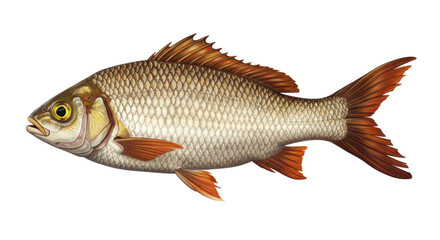 Isolated Freshwater Roach