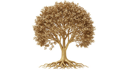 Isolated Golden Tree
