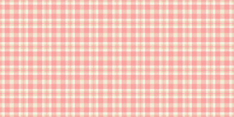 Daisy texture tartan seamless, sketch pattern check plaid. Conceptual textile vector background fabric in light and red colors.