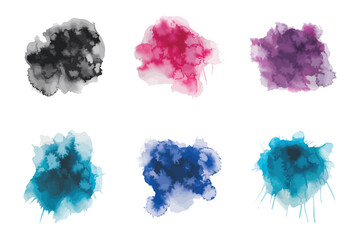 Dynamic Watercolor Texture Set for Creative Use