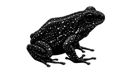 Naklejka premium Isolated Black Frog
