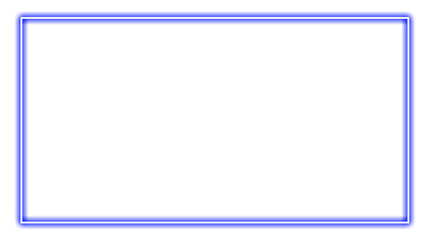 Obraz premium Blue neon long line glowing fream. Blue neon light line sparkle png, neon long line glowing fream., frame rectangle and dot on corner light neon, Neon square