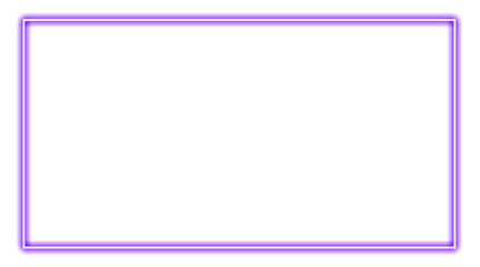 Purple neon long line glowing fream. Purple neon light line sparkle png, neon long line glowing fream.,  frame rectangle and dot on corner light neon, Neon square