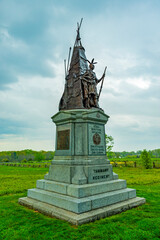 Obraz premium View of the Gettysburg Battlefield, a pivotal three-day battle in the American Civil War fought in July 1863