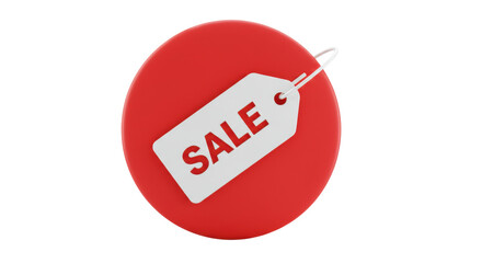 Isolated Sale Tag