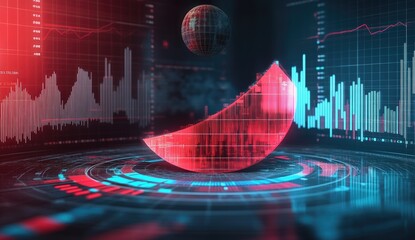 Dynamic data visualization, global market trends, financial analysis