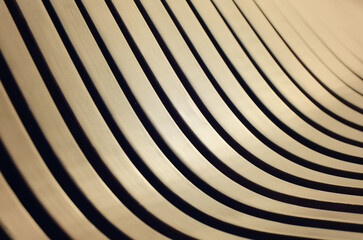 Wooden curved planks. Abstract backgrounds. Wood surface texture.