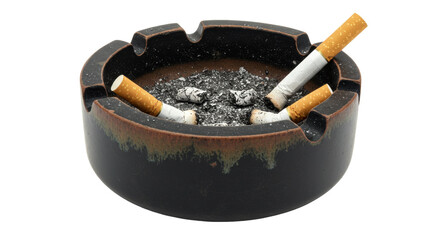 Isolated Ashtray Cigarettes