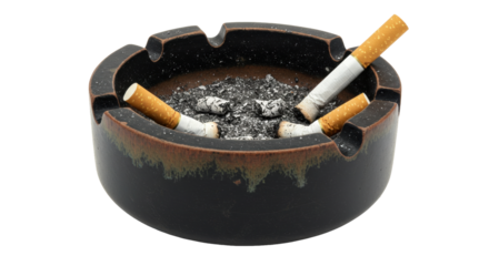 Isolated Ashtray Cigarettes