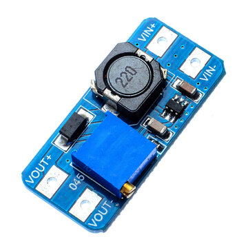  DC-DC Converter Isolated on White Background