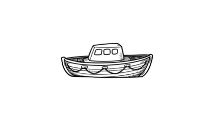 Rowboat Drawing