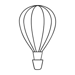 Obraz premium hot air balloon coloring book