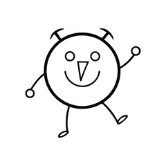 funny alarm clock coloring book