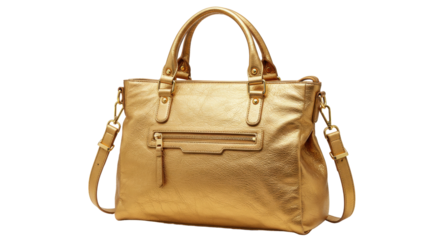 Isolated Gold Handbag
