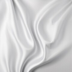 Fototapeta premium Flowing White Silk Fabric