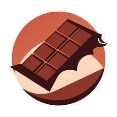 chocolate bar vector illustration
