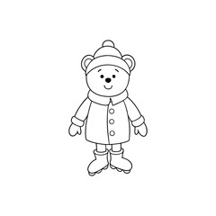 Funny boy coloring page