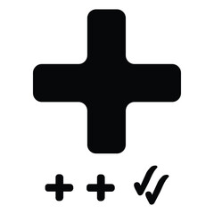 Plus Minus Symbol Vector Illustration Math Signs Icon